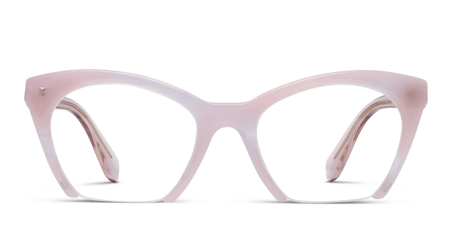 Miu Miu MU 03QV Pink glasses - Pink - Frontal View