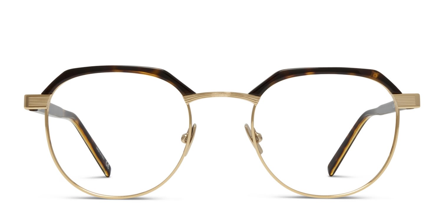 Saint Laurent SL 124 Tortoise, Gold glasses - Tortoise / Gold - Frontal View