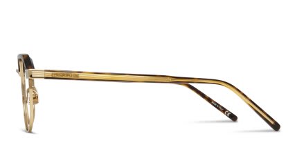 Saint Laurent SL 124 Tortoise, Gold glasses - Tortoise / Gold - Side View