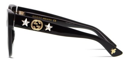 Gucci GG0208S Shiny Black glasses - Shiny Black - Side View