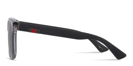 Gucci GG0010S Clear Gray glasses - Gray / Clear - Side View