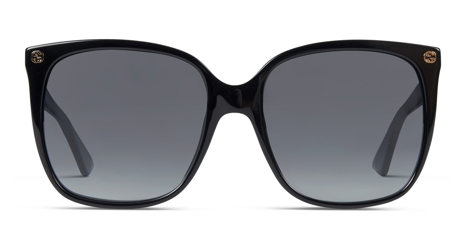 Gucci GG0022S Black glasses - Black - Frontal View