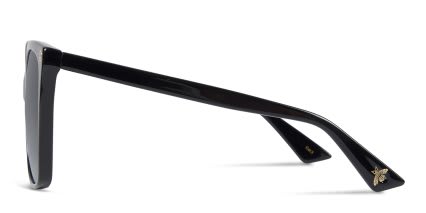 Gucci GG0022S Black glasses - Black - Side View