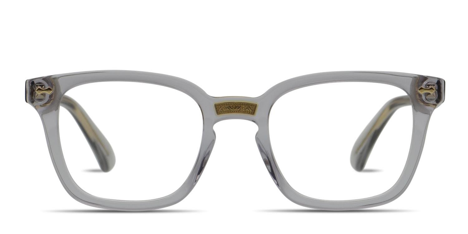 Gucci GG0184O Clear Gray glasses - Gray / Clear - Frontal View