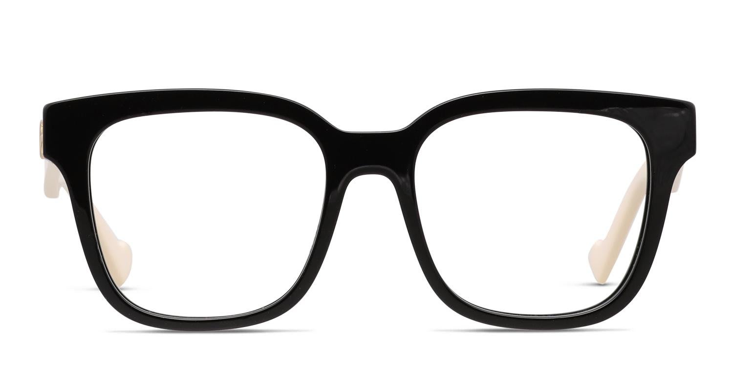 Gucci GG0958O Shiny Black/Beige glasses - Shiny Black / Beige - Frontal View
