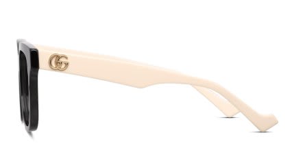 Gucci GG0958O Shiny Black/Beige glasses - Shiny Black / Beige - Side View