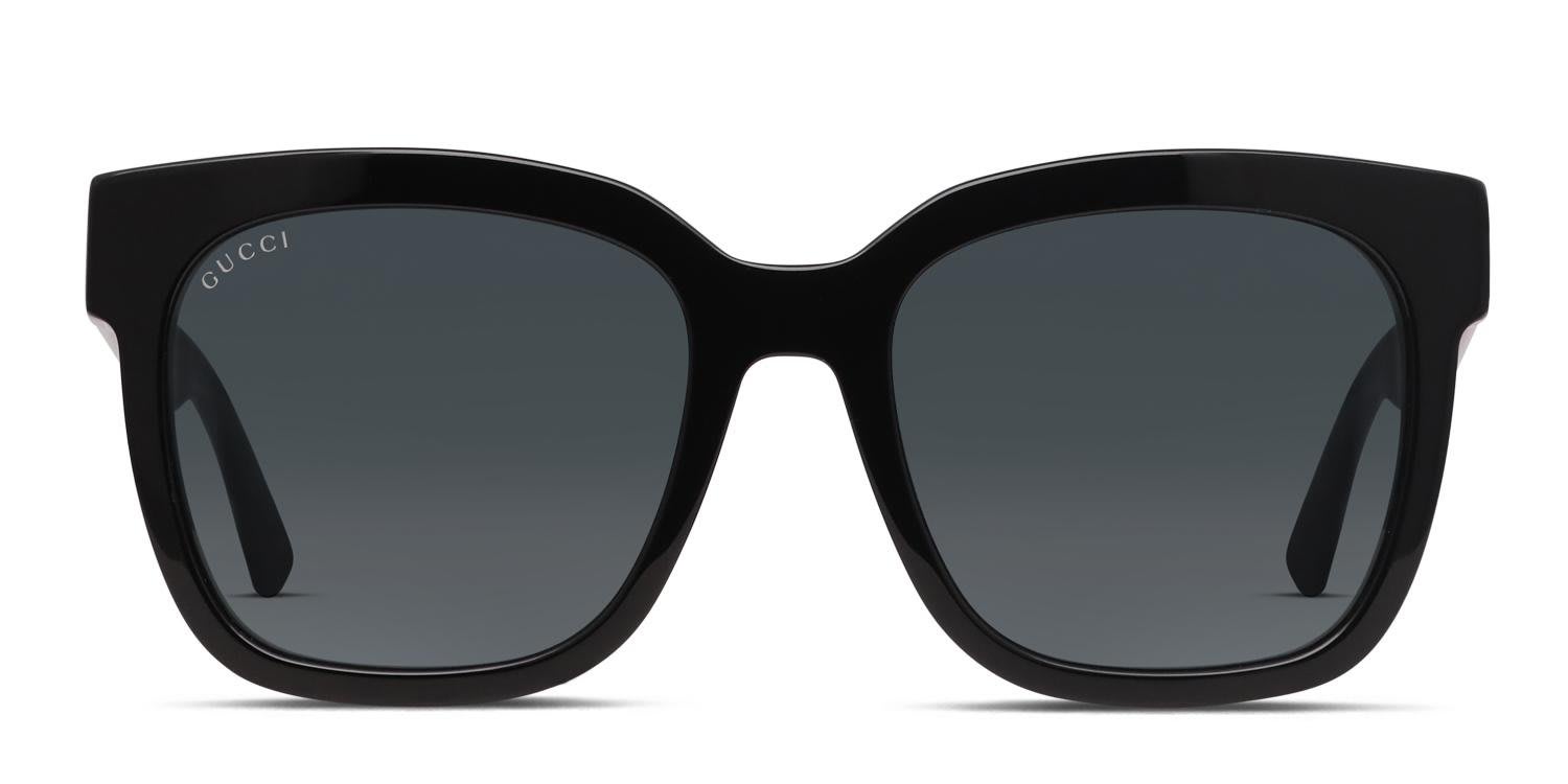 Gucci GG0034SN Shiny Black glasses - Shiny Black - Frontal View