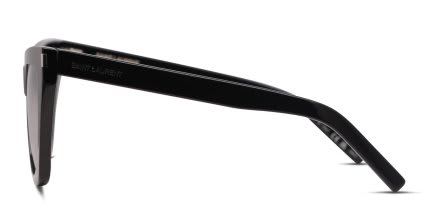 Saint Laurent SL 214 Kate Shiny Black glasses - Shiny Black - Side View