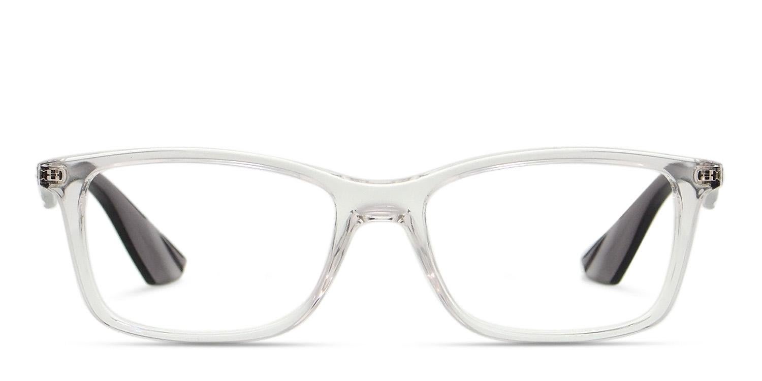 Ray-Ban RX7047 Clear glasses - Clear - Frontal View