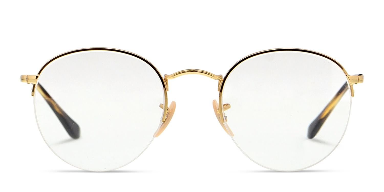 Ray-Ban RX3947V Gold glasses - Gold - Frontal View