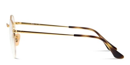 Ray-Ban RX3947V Gold glasses - Gold - Side View