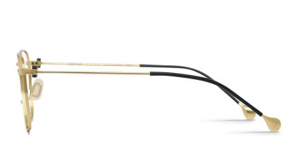 Yohji Yamamoto Look 025 Gold glasses - Gold - Side View