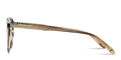 Garrett Leight Hampton Tortoise, Brown, Clear glasses - Tortoise / Brown / Clear - Side View
