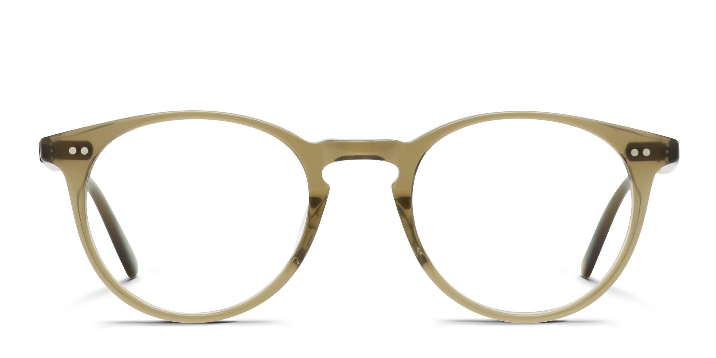 Garrett Leight Windward Green, Clear glasses - Green - Frontal View