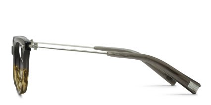 Yohji Yamamoto Label 21 Gray, Tortoise glasses - Gray / Tortoise - Side View