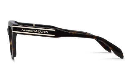 Alexander McQueen AM0401O Tortoise glasses - Tortoise - Side View