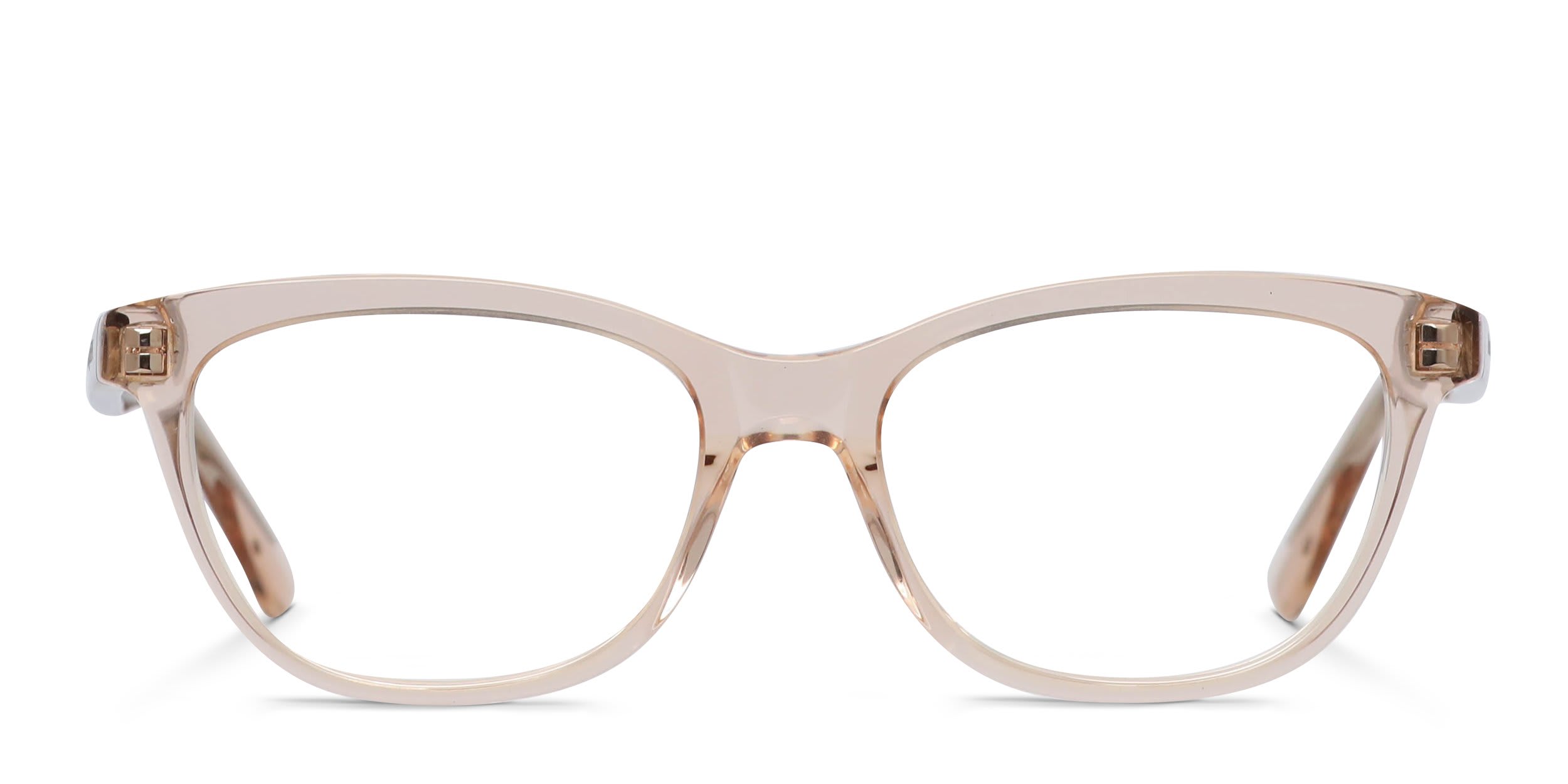 Alexander McQueen AM0461O Pink, Clear glasses - Pink / Clear - Frontal View