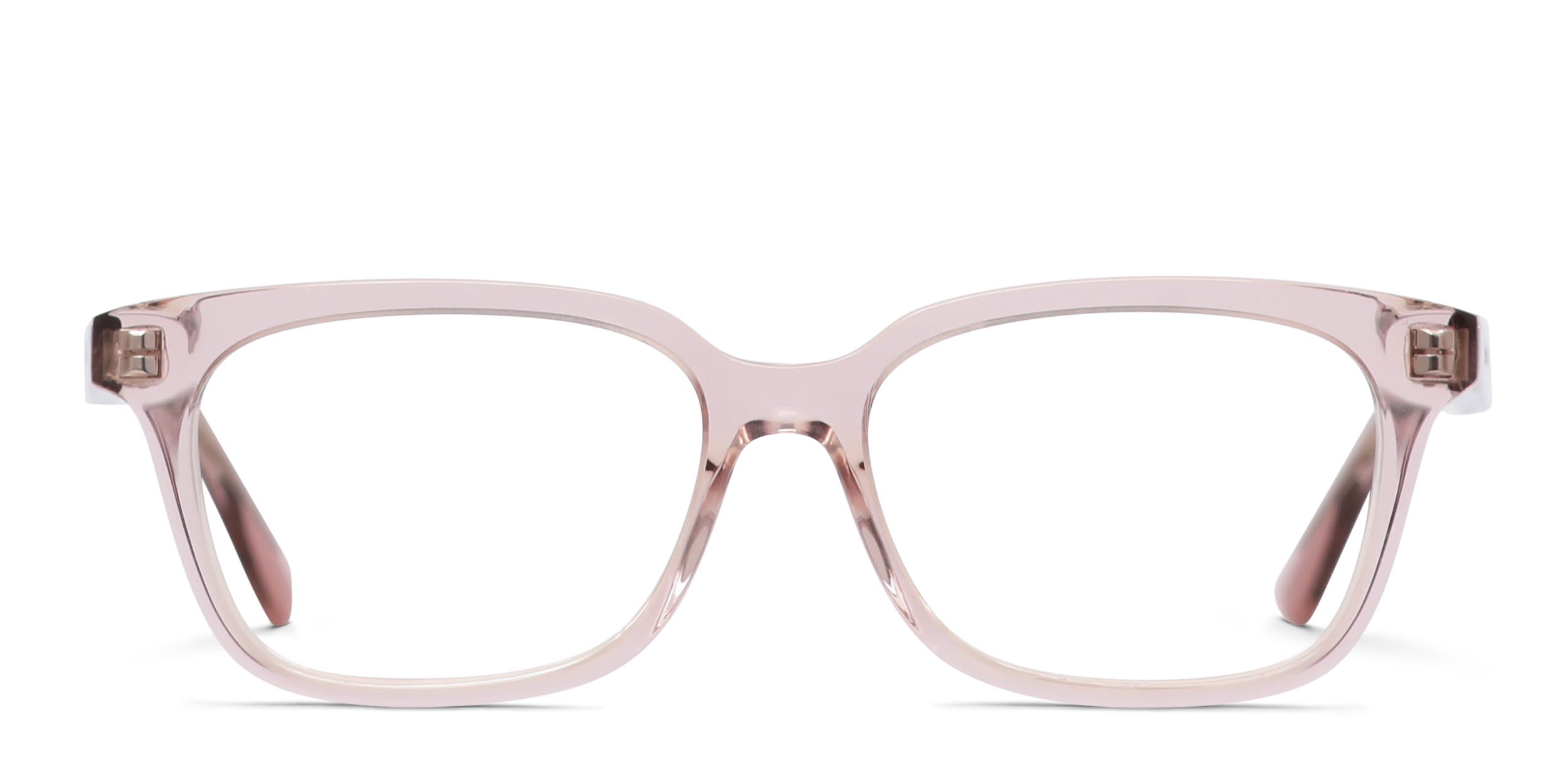 Alexander McQueen AM0464O Pink, Clear glasses - Pink / Clear - Frontal View