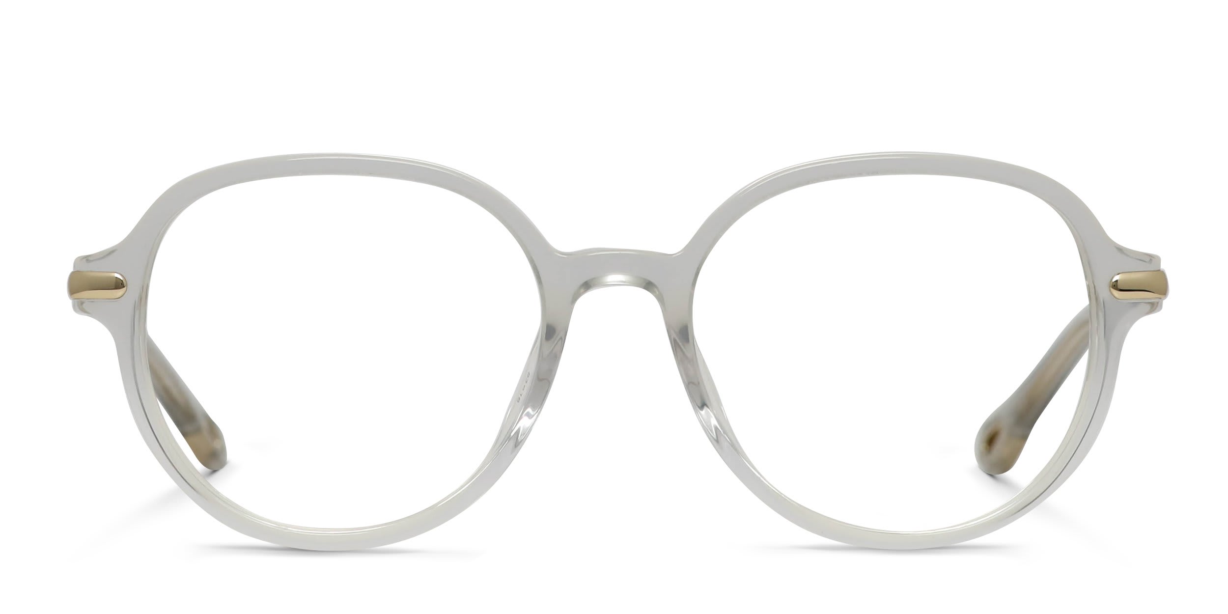 Chloe CH0217OA Gray, Clear glasses - Gray / Clear - Frontal View