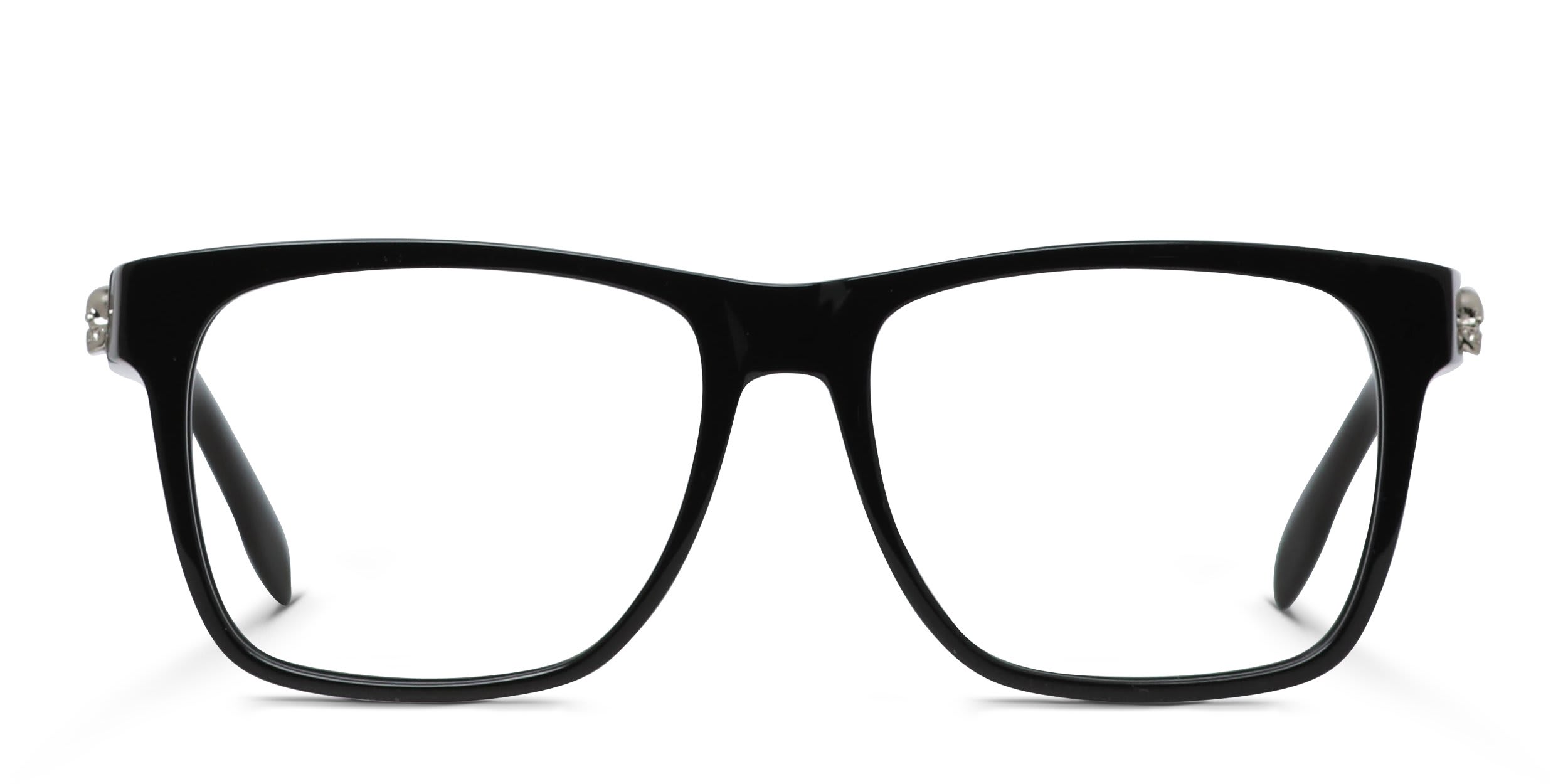 Alexander McQueen AM0282O Shiny Black glasses - Shiny Black - Frontal View