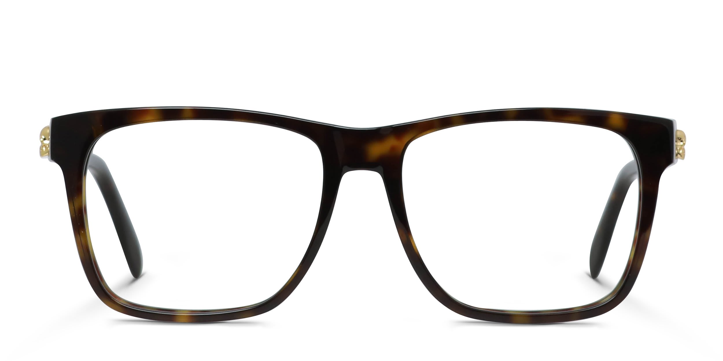 Alexander McQueen AM0282O Brown, Tortoise glasses - Brown / Tortoise - Frontal View