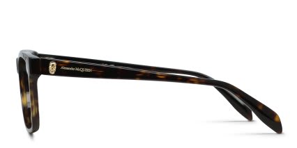 Alexander McQueen AM0282O Brown, Tortoise glasses - Brown / Tortoise - Side View