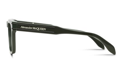 Alexander McQueen AM0400O Green glasses - Green - Side View