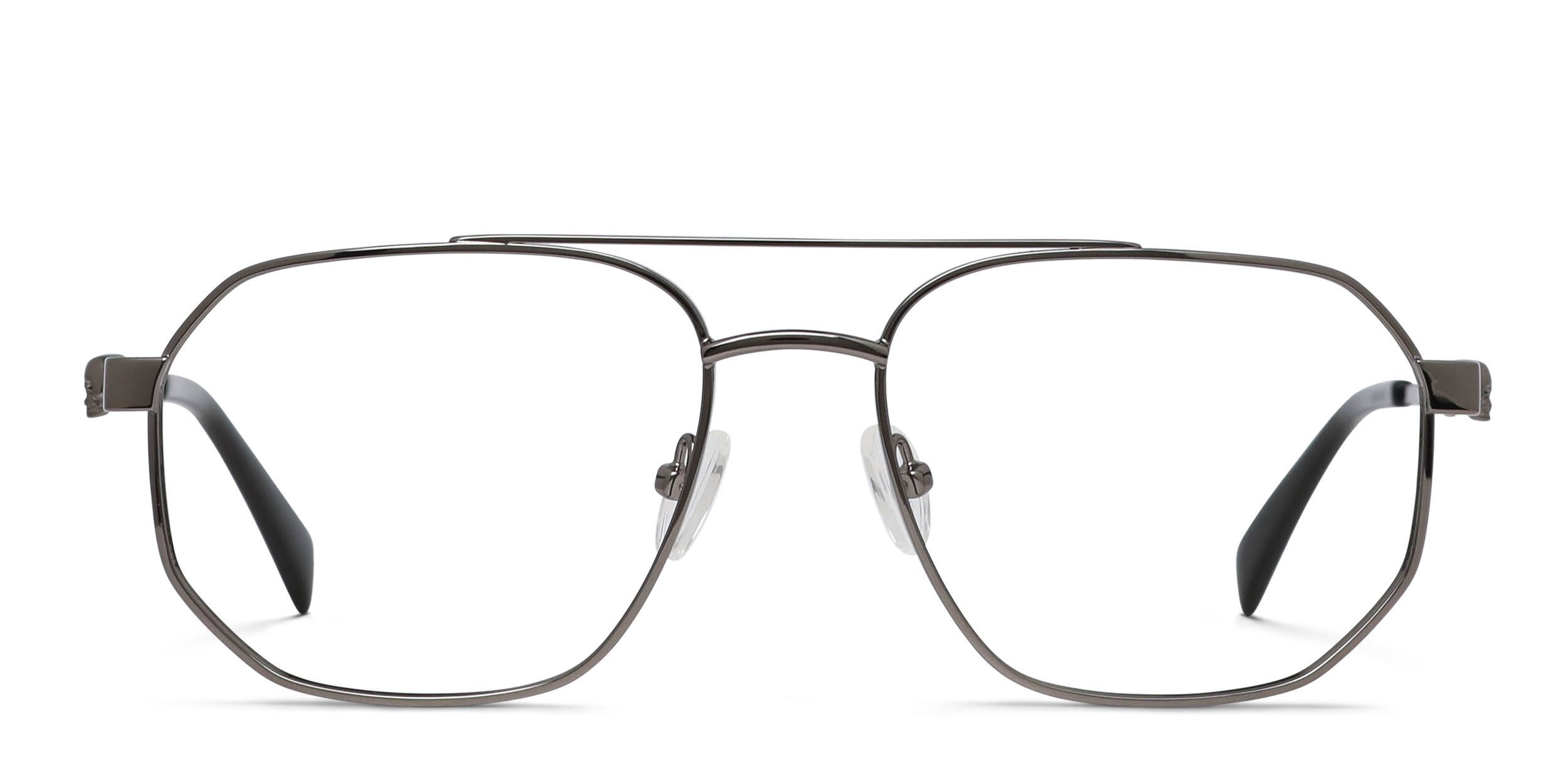 Alexander McQueen AM0459O Gunmetal glasses - Gunmetal - Frontal View