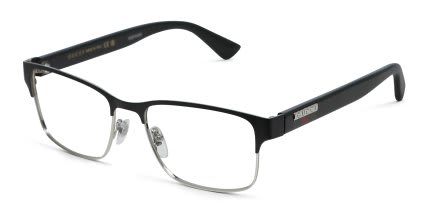 Gucci GG0750O Black, Silver glasses - Black / Silver - Angle View