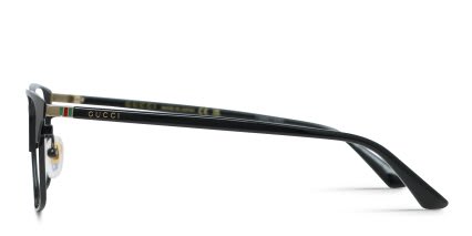 Gucci GG0756OA Shiny Black glasses - Shiny Black - Side View