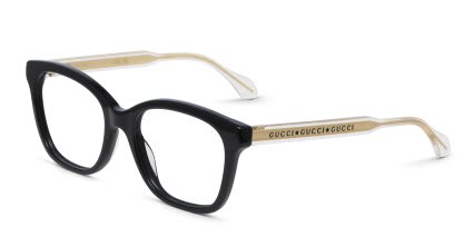 Gucci GG0566ON Shiny Black glasses - Shiny Black - Angle View