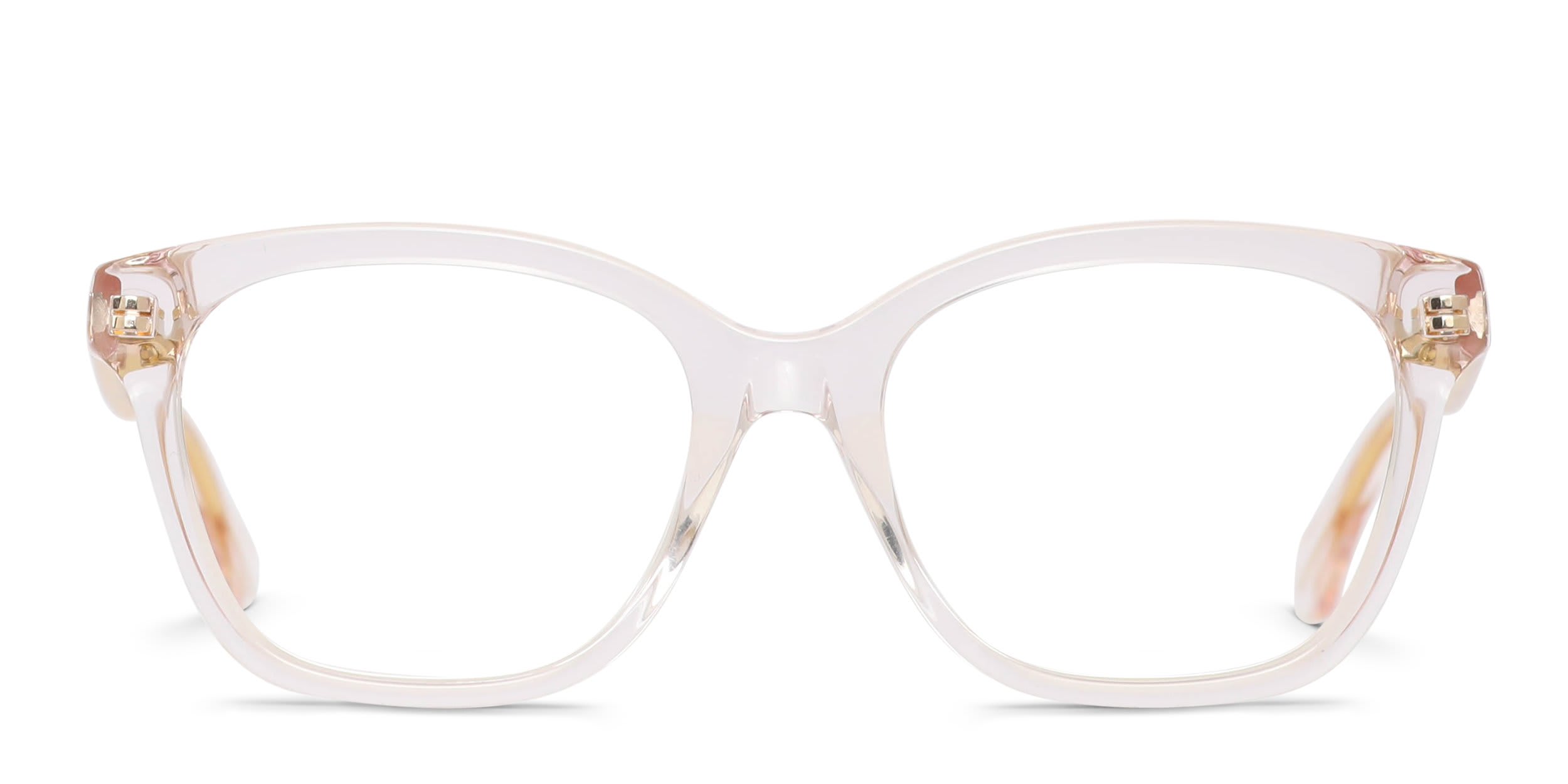 Gucci GG0566ON Clear, Pink glasses - Clear / Pink - Frontal View