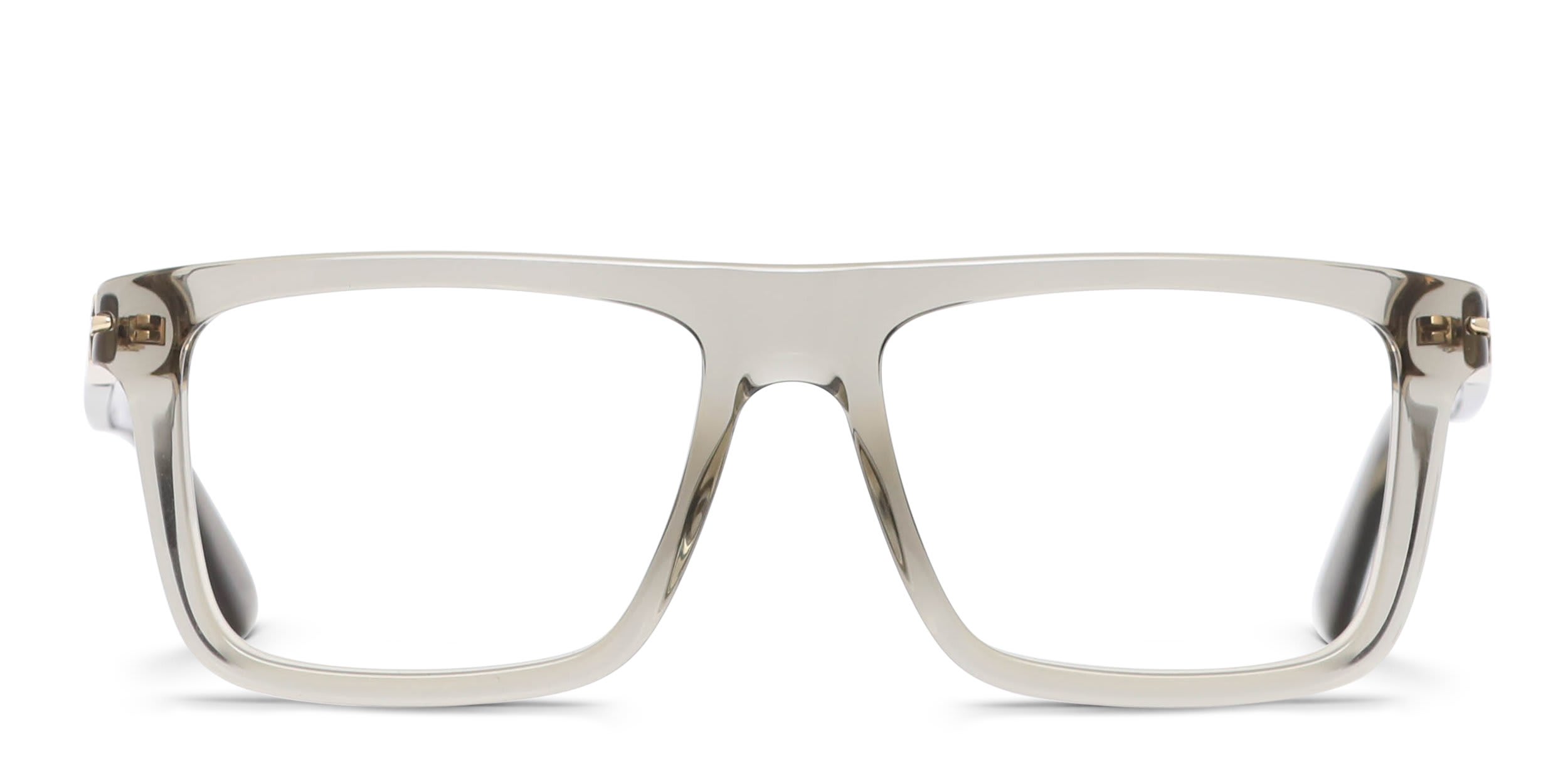 Gucci GG1504O Gray, Clear glasses - Gray / Clear - Frontal View