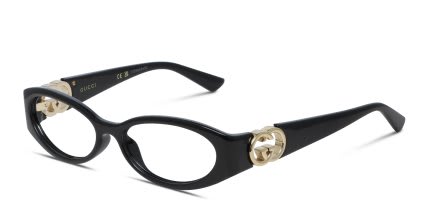Gucci GG1693O Shiny Black glasses - Shiny Black - Angle View