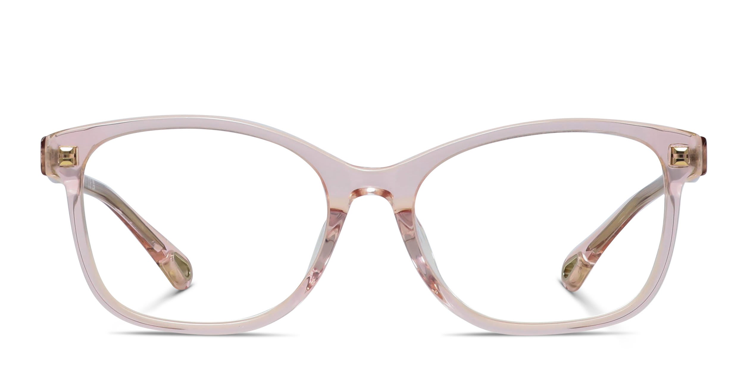 Chloe CH0276OA Pink, Clear glasses - Pink / Clear - Frontal View