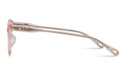 Chloe CH0276OA Pink, Clear glasses - Pink / Clear - Side View