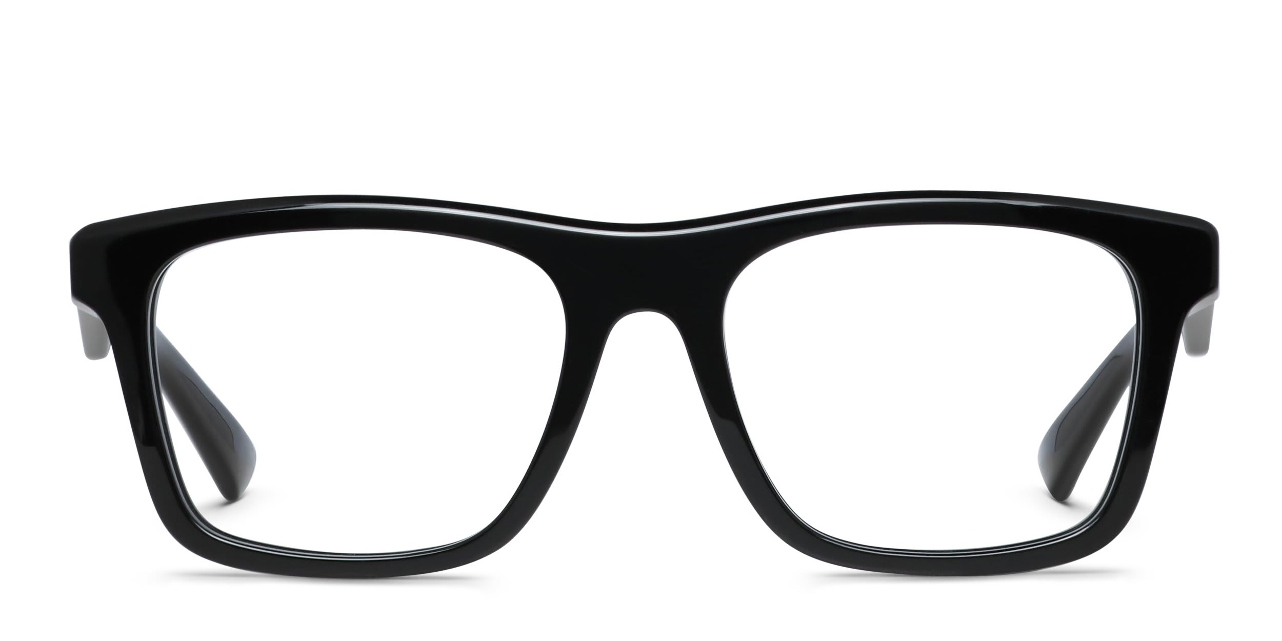 Alexander McQueen AM0475O Shiny Black glasses - Shiny Black - Frontal View