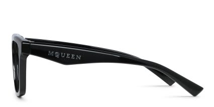 Alexander McQueen AM0475O Shiny Black glasses - Shiny Black - Side View