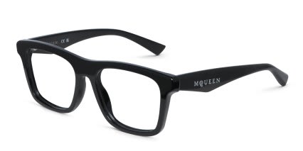 Alexander McQueen AM0475O Shiny Black glasses - Shiny Black - Angle View