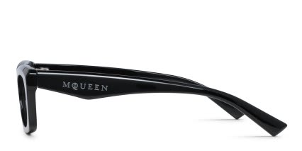 Alexander McQueen AM0474O Shiny Black glasses - Shiny Black - Side View