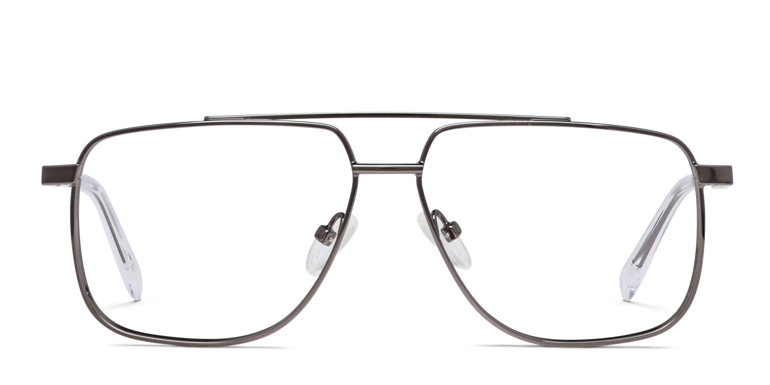 Alexander McQueen AM0480O Gunmetal glasses - Gunmetal - Frontal View