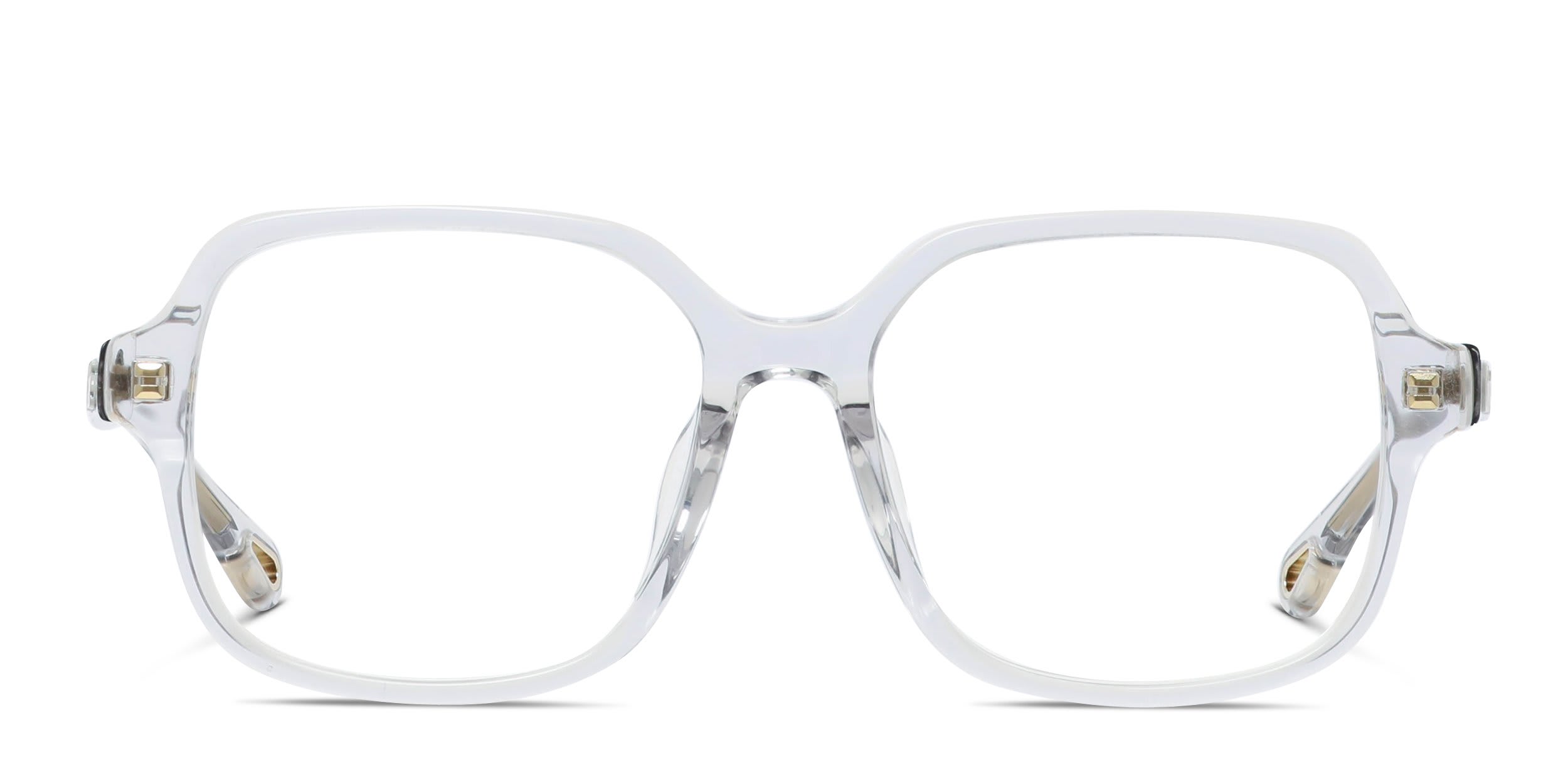 Chloe CH0277OA Gray, Clear glasses - Gray / Clear - Frontal View