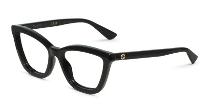 Gucci GG1686O Shiny Black glasses - Shiny Black - Angle View