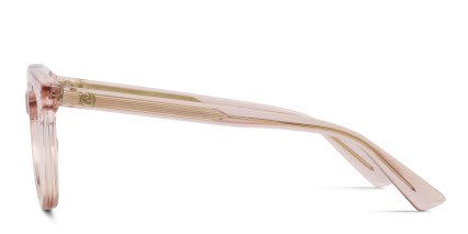 Gucci GG1687O Pink, Clear glasses - Pink / Clear - Side View