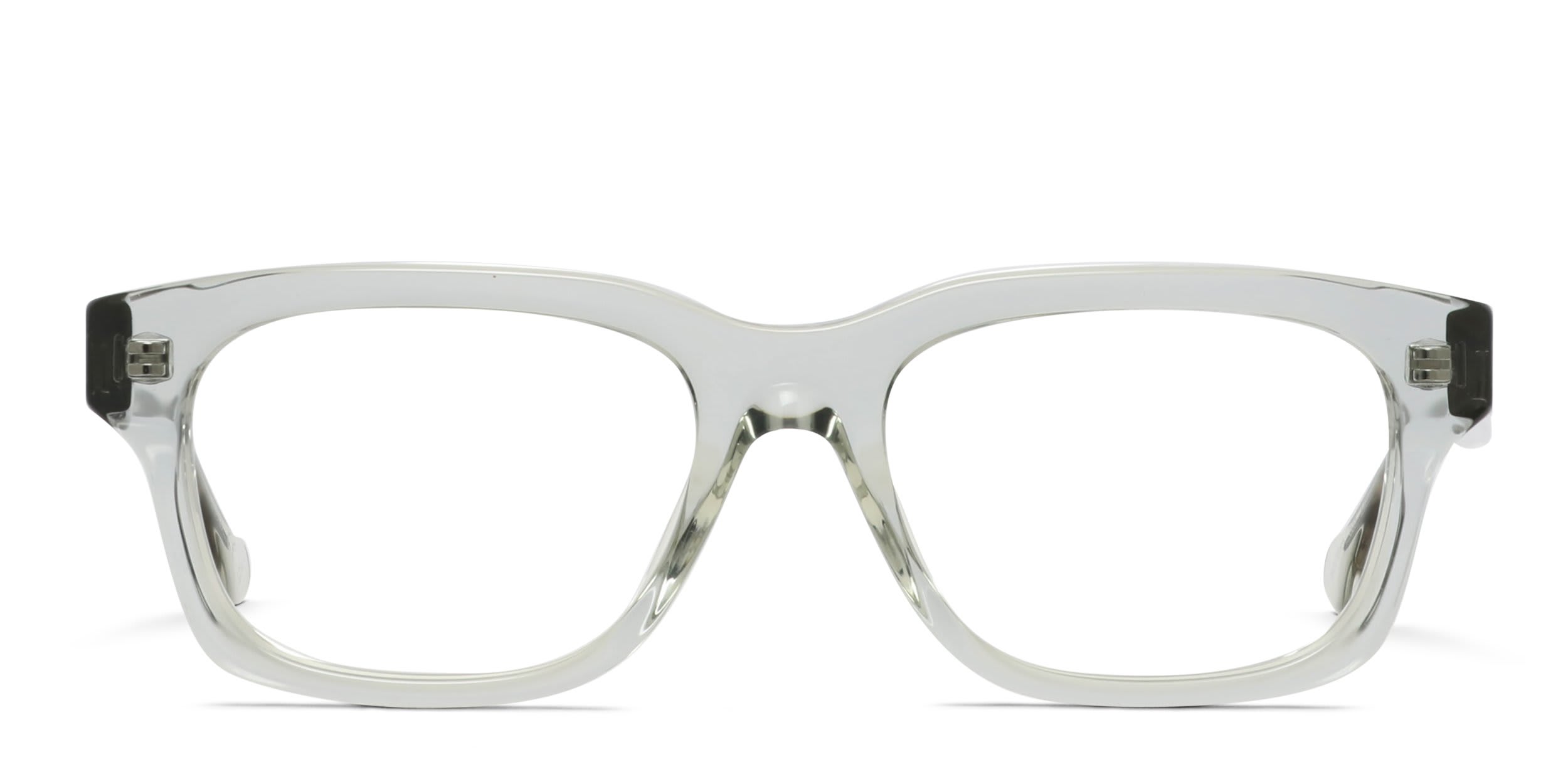 Gucci GG1731O Gray, Clear glasses - Gray / Clear - Frontal View