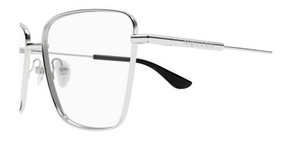 Alexander McQueen AM0503O Silver glasses - Silver - Side View
