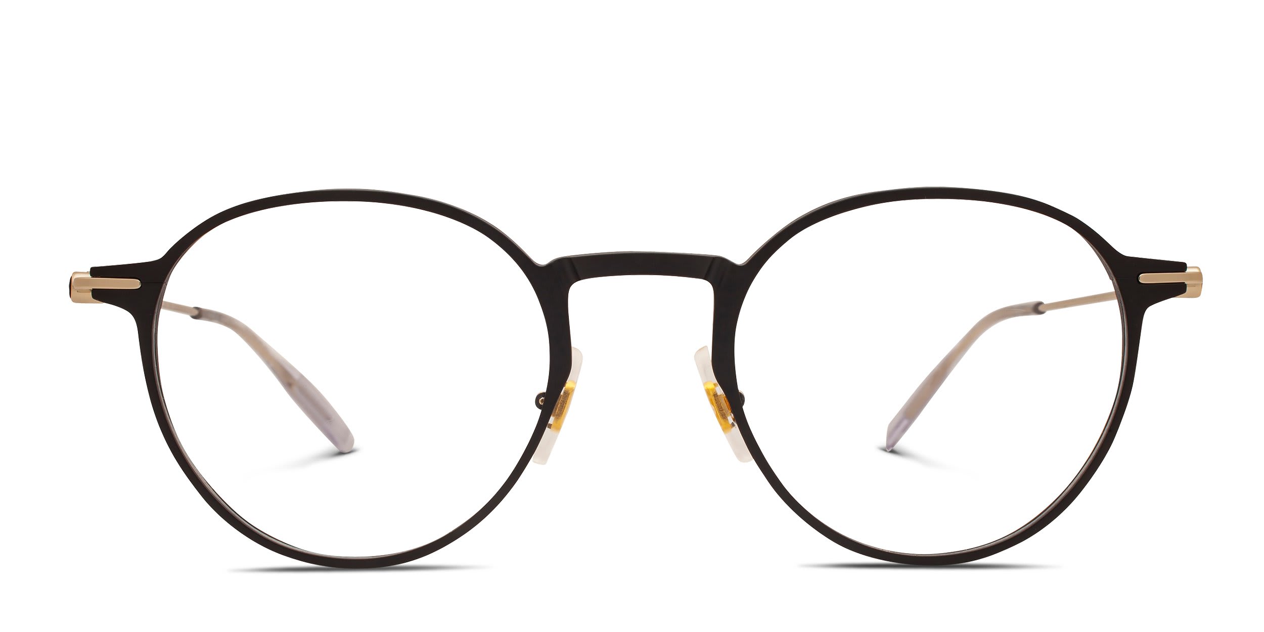 Mont Blanc MB0357O Black, Gold glasses - Black / Gold - Frontal View