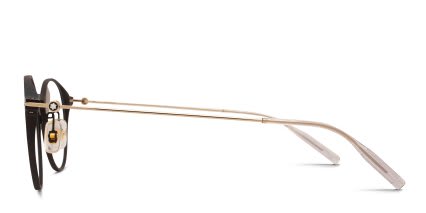 Mont Blanc MB0357O Black, Gold glasses - Black / Gold - Side View