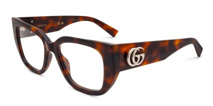 Gucci GG1952O Tortoise glasses - Tortoise - Angle View