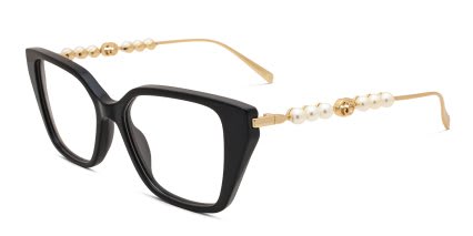 Gucci GG1969O Shiny Black glasses - Shiny Black - Angle View